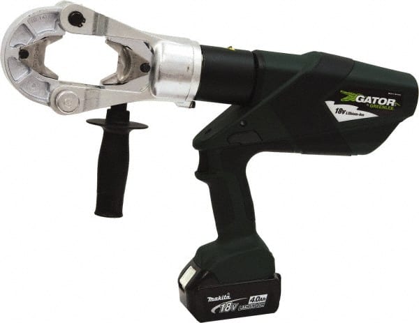 Greenlee - 15 Ton Electric Crimper - Includes Lithium-Ion Battery, Charger, Carrying Case - Exact Tooling