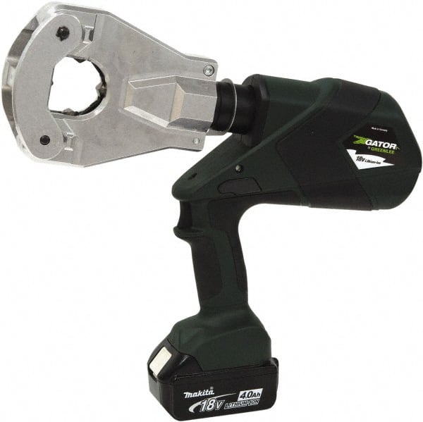 Greenlee - 6 Ton Electric Crimper - Includes Lithium-Ion Battery, Charger, Carrying Case - Exact Tooling