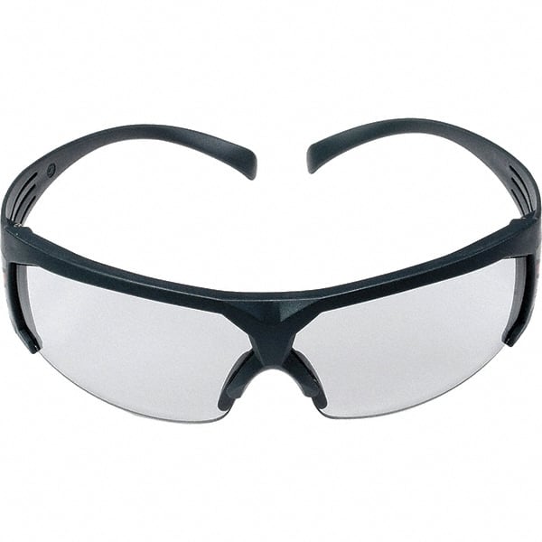 3M - Gray Lenses, Framed Safety Glasses - Anti-Fog, Gray Frame, Size Universal, Wrap Around - Exact Tooling