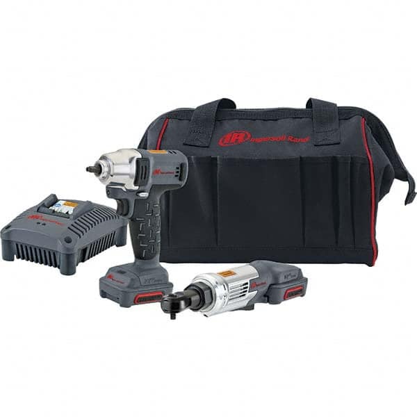 Ingersoll-Rand - 12 Volt Cordless Tool Combination Kit - Includes 1/4" Impact Driver, Lithium-Ion Battery Included - Exact Tooling