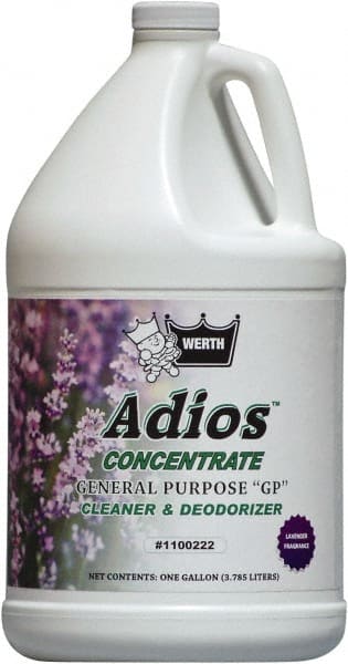 Werth Sanitary Supply - 1 Gal Bottle Cleaner/Degreaser - Liquid, Biodegradable Cleaner & Degreaser, Butyl-Free, Phosphate-Free, Water-Based, No VOC, Lavender - Exact Tooling