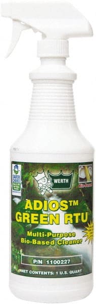Werth Sanitary Supply - 32 oz Spray Bottle All-Purpose Cleaner - Liquid, Biodegradable, Low VOC, Citrus - Exact Tooling