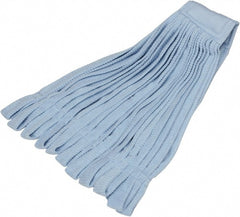 Ability One - 2-1/2" Blue Head Band, Medium Microfiber Loop End Mop Head - Exact Tooling