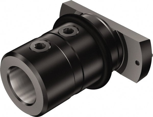 Sandvik Coromant - HSK100 Taper, 02 Modular Connection, 0.7874" Inside Hole Diam, 2.9528" Projection, Drill Adapter - 2.9606" Body Diam, Through Coolant - Exact Tooling
