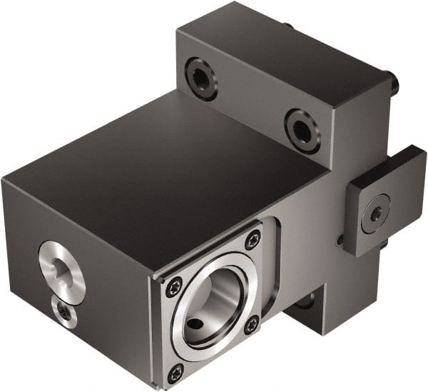 Sandvik Coromant - Right Hand Cut, C5 Modular Connection, Adapter/Mount Lathe Modular Clamping Unit - 50mm Square Shank Diam, 5.945" OAL, Through Coolant - Exact Tooling