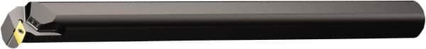Sandvik Coromant - 1.0118" Min Bore Diam, 10" OAL, 3/4" Shank Diam, A..SVUBR/L..HP-E Indexable Boring Bar - Screw-On Holding Method - Exact Tooling