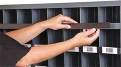 Aigner Index - 32-5/8" Long x 1-1/8" Wide, Self Adhesive Back, Label Holder - Exact Tooling