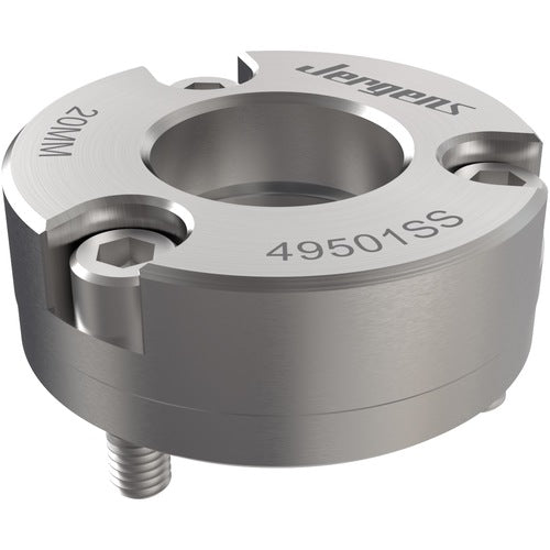 Face Mount Receiver Bushing, 20 mm Shank Diameter × 45 mm Actual Outer Diameter, Stainless Steel