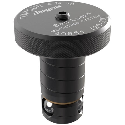 Shank, 50 mm Shank Diameter × 40 mm Fixture Plate Thickness, 4340 Steel, Black Oxide Finish