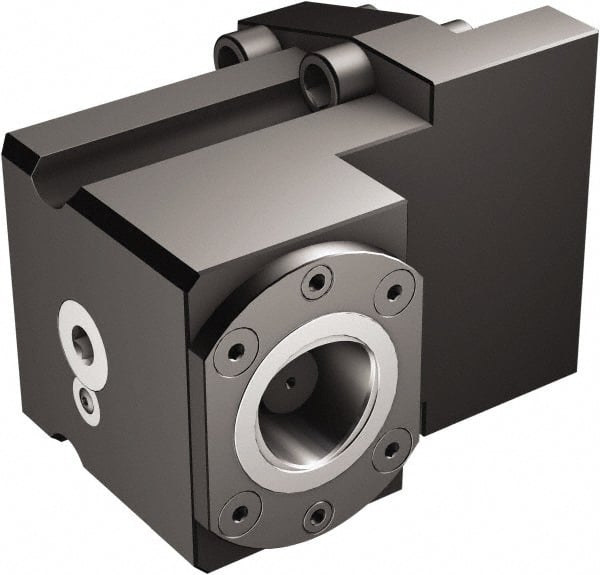 Sandvik Coromant - Right Hand Cut, C6 Modular Connection, Adapter/Mount Lathe Modular Clamping Unit - 63mm Square Shank Diam, 6.457" OAL, Through Coolant - Exact Tooling