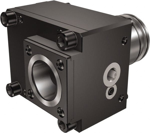 Sandvik Coromant - Right Hand Cut, C5 Modular Connection, Adapter/Mount Lathe Modular Clamping Unit - 6.181" OAL, Through Coolant - Exact Tooling