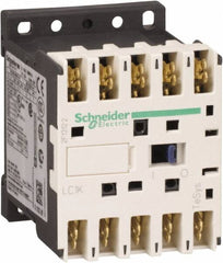 Schneider Electric - 4 Pole, 220 to 230 Coil VAC at 50/60 Hz, 16 Amp at 690 VAC and 20 Amp at 440 VAC, Nonreversible IEC Contactor - BS 5424, CSA, IEC 60947, NF C 63-110, RoHS Compliant, UL Listed, VDE 0660 - Exact Tooling