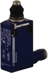 Telemecanique Sensors - SP, NC/NO, 240 VAC, 4 Pin M12 Male Terminal, End Plunger Actuator, General Purpose Limit Switch - IP66, IP67, IP68 IPR Rating - Exact Tooling