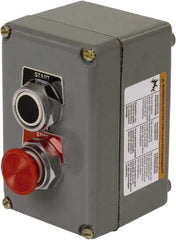 Schneider Electric - 1 Operator, Mushroom Head & Pushbutton Control Station - Start-Stop (Legend), Momentary Switch, 2NO/2NC Contact, NEMA 1, 13, 3, 4 - Exact Tooling