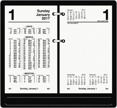 AT-A-GLANCE - 730 Sheet, 3-1/2 x 6", Financial Desk Calendar Refill - White - Exact Tooling