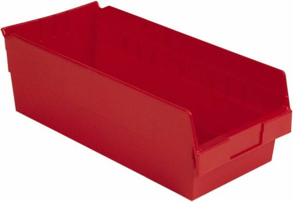 LEWISBins+ - 17-7/8" Deep, Red Hopper Shelf Bin - 6" High x 8-3/8" Wide x 17-7/8" Long - Exact Tooling