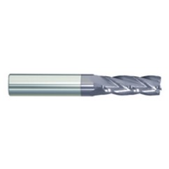 1/2" Dia. - 4" OAL - CBD - High Spiral HP End Mill - 4 FL - Exact Tooling
