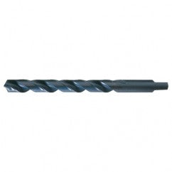 31/64 RHS / RHC HSS 118 Degree Radial Point Automotive Tanged Shank Drill - Steam Oxide - Exact Tooling