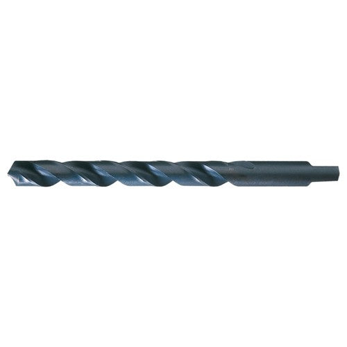 31/64 RHS / RHC HSS 118 Degree Radial Point Automotive Tanged Shank Drill - Steam Oxide - Exact Tooling