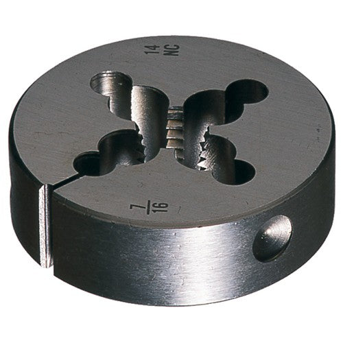 3/8-18 NPT 2″ OD Carbon Steel Round Adjustable Die - Taper Pipe - Exact Tooling