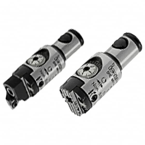 Iscar - 0.551" Body Diam, Manual Single Cutter Boring Head - 0.571" to 0.709" Bore Diam - Exact Tooling