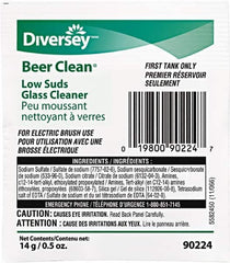 Diversey - 0.50 oz Packet Unscented Glass Cleaner - Use on Beverage Glass - Exact Tooling