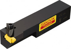 Sandvik Coromant - TLE, Internal or External, Left Hand, 0.18" Max Depth of Cut, Indexable Grooving Tool Holder - TLG-3189R Insert Compatibility, 1" Shank Height, 1" Shank Width, 6" OAL - Exact Tooling