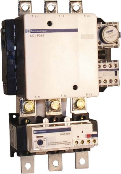 Schneider Electric - 3 Pole, 120 Coil VAC, 265 Amp at 440 VAC, Nonreversible IEC Contactor - Bureau Veritas, CCC, CSA, DNV, EN/IEC 60947-1, EN/IEC 60947-4-1, GL, JEM 1038, LROS, RINA, RMRoS, RoHS Compliant, UL Listed - Exact Tooling