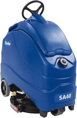Clarke - 20" Cleaning Width, Battery Powered Floor Scrubber - 0.66 hp, 140 RPM, 12 Gal Tank Capacity, Series SA40 - Exact Tooling