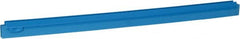 Vikan - 27.6" Polypropylene Blade Squeegee Refill - Threaded End, Double Edge, Blue, Polypropylene Holder, Use with 77153 - Exact Tooling