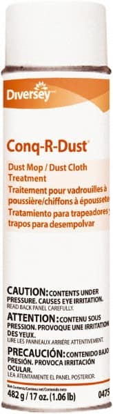 Diversey - Aerosol Dust Mop Treatment - Use on Asphalt, Cement, Concrete, Ceramic, Cork, Laminates, Finished Wood, Linoleum, Vinyl, Terrazzo, Vinyl Composite Tile (VCT) - Exact Tooling