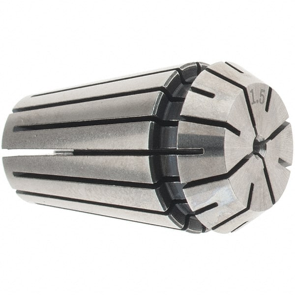 Accupro - 1 to 1.5mm ER16 Collet - 0.01mm TIR, 27mm OAL, 17mm Overall Diam - Exact Tooling