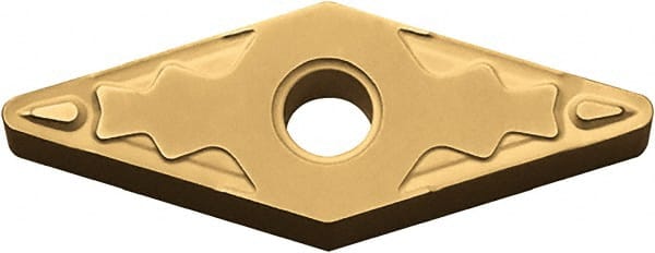 Kyocera - VNMG331 HQ Grade PV720 Cermet Turning Insert - TiCN (Megacoat Nano) Finish, 35° Diamond, 3/8" Inscr Circle, 3/16" Thick, 1/64" Corner Radius - Exact Tooling