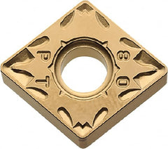 Kyocera - CNMG432 PT Grade CA525 Carbide Turning Insert - TiCN/Al2O3/TiN Finish, 80° Diamond, 1/2" Inscr Circle, 3/16" Thick, 1/32" Corner Radius - Exact Tooling