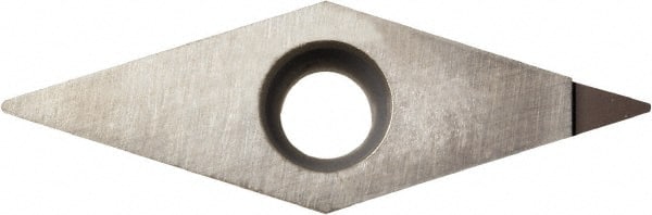 Kyocera - VBMT331 Grade KPD010 Polycrystalline Diamond (PCD) Turning Insert - Uncoated, 35° Diamond, 3/8" Inscr Circle, 3/16" Thick, 1/64" Corner Radius - Exact Tooling