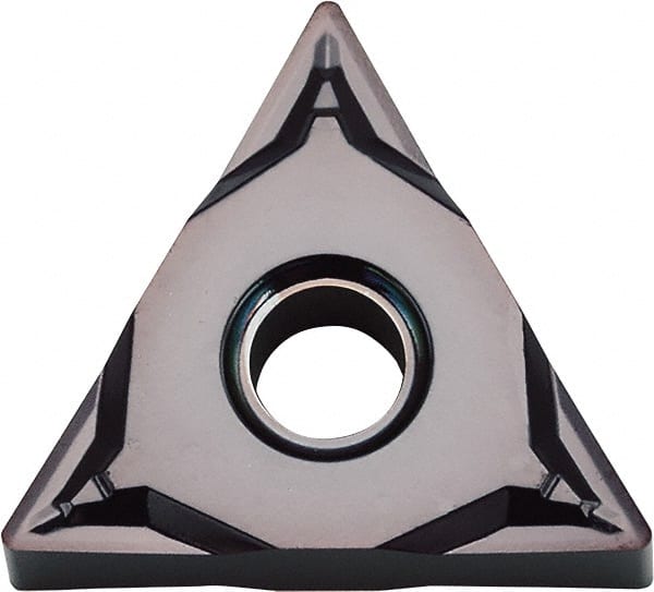 Kyocera - TNGG330.5 SK Grade PR1225 Carbide Turning Insert - Megacoat Finish, 60° Triangle, 3/8" Inscr Circle, 3/16" Thick, 0.008" Corner Radius - Exact Tooling
