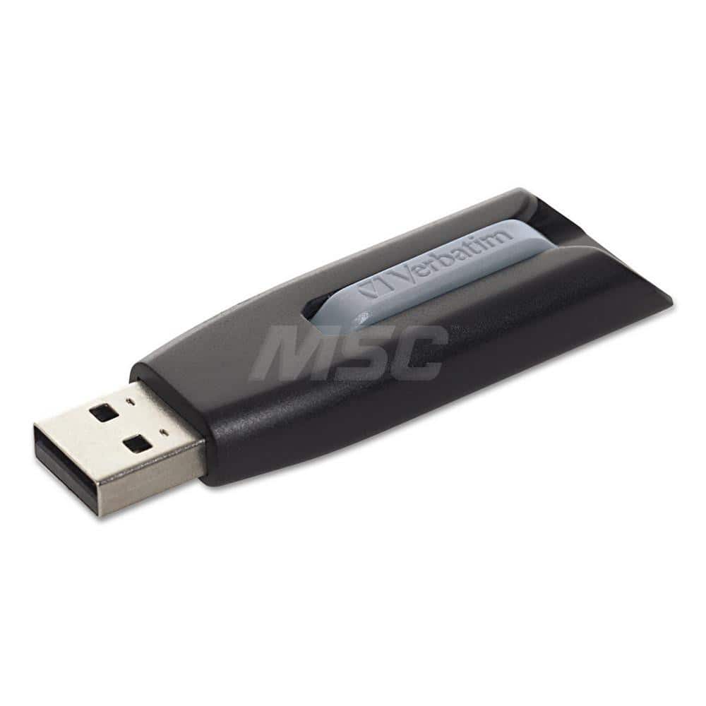 Verbatim - Office Machine Supplies & Accessories; Office Machine/Equipment Accessory Type: Flash Drive ; For Use With: Linux 2.4 & Later; Mac OS X 10.4 & Later; Windows XP; Vista; 7; 8; 10 ; Storage Capacity: 16GB ; Color: Black; Gray - Exact Tooling