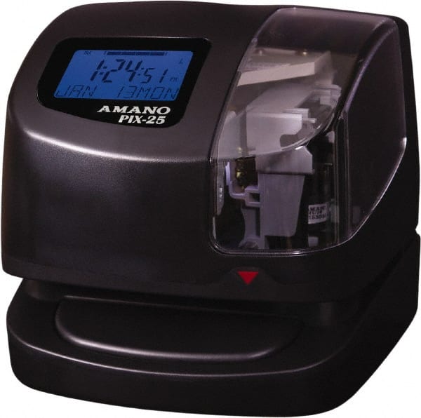 Amano - Time Clocks & Time Recorders Punch Style: Manual/Automatic Power Source: 115V 60 Hz AC - Exact Tooling