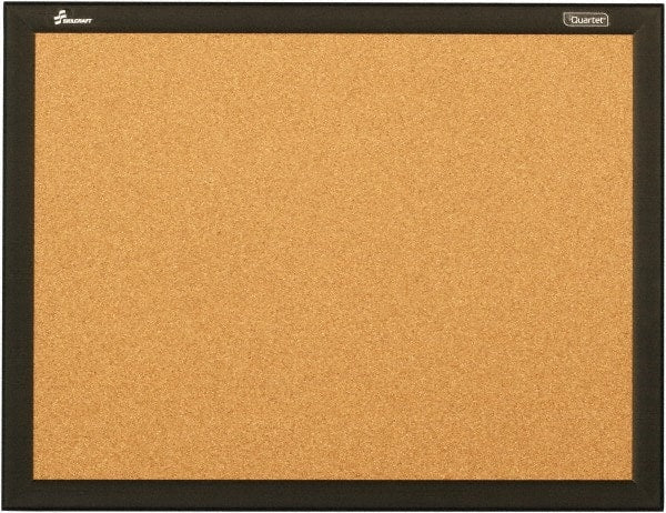 Ability One - Cork Bulletin Boards; Style: Open Cork Bulletin Board ; Color: Natural Tan ; Material: Aluminum Frame ; Width (Inch): 24 ; Height (Inch): 18 - Exact Tooling