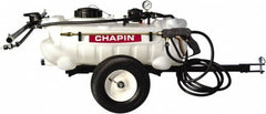 Chapin - 15 Gal Tow Behind Sprayer - Polyethylene Tank, 15' Reinforced Hose with Brass Wand - Exact Tooling