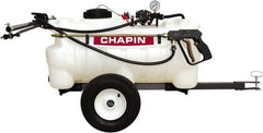Chapin - 25 Gal Tow Behind Sprayer - Polyethylene Tank, 15' Reinforced Hose with Brass Wand - Exact Tooling