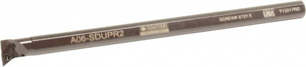 Sumitomo - 0.85" Min Bore Diam, 10" OAL, 5/8" Shank Diam, A-SDUP Indexable Boring Bar - DPMT 21.51 Insert, Screw Holding Method - Exact Tooling