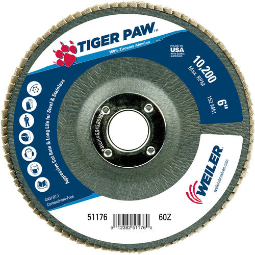 51176 6″ TIGER PAW ABRASI