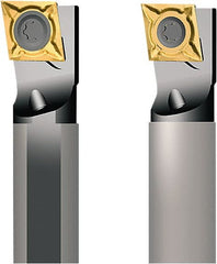 Seco - 22mm Min Bore Diam, 180mm OAL, 16mm Shank Diam, A-SCFC Indexable Boring Bar - 22mm Max Bore Depth, CC.. 09T3.. Insert, Screw Holding Method - Exact Tooling