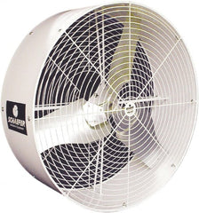 Schaefer Ventilation Equipment - 36" Blade, 1/2 hp, 11,400 CFM, Industrial Circulation Fan - Ceiling Mount, 1 Speed - Exact Tooling