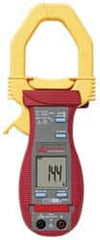 Amprobe - ACDC-100 TRMS, CAT III, Digital Average Responding Clamp Meter with 1.9685" Clamp On Jaws - 600 VAC/VDC, 800 AC Amps, 1000 DC Amps, Measures Voltage, Capacitance, Current, Resistance - Exact Tooling