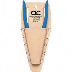 CLC - Pliers Holster with 1 Pocket - Leather, Natural (Color), 3" Wide x 6" High x 1" Deep - Exact Tooling