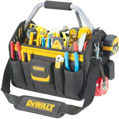 CLC - 26 Pocket Black & Yellow Polyester Tool Tote - 18" Wide x 8-1/2" Deep x 8" High - Exact Tooling