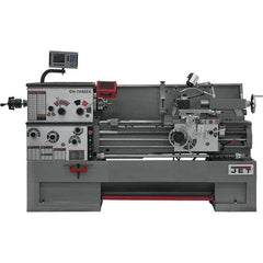 Jet - 14" Swing, 40" Between Centers, 230 Volt, Triple Phase Engine Lathe - 7MT Taper, 7-1/2 hp, 42 to 1,800 RPM, 3-1/8" Bore Diam, 30" Deep x 58" High x 77-1/2" Long - Exact Tooling