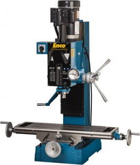 Enco - 1 Phase, Mill Drill Combination - 37-1/2" Table Length x 28" Table Width, 22" Longitudinal Travel, 8" Cross Travel, 6 Spindle Speeds, 2 hp, 220 Volts - Exact Tooling